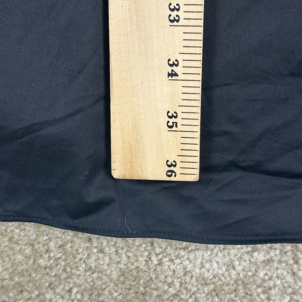 Tuckernuck Dress Womens XXL Black pockets collared snap 1/2 Button Front Midi - Picture 14 of 14